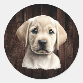Adesivo Pinos da Puppia do laboratório amarelo