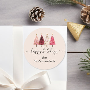 Adesivo Pinta Vermelha Cor-de-Rosa Pinta-Natal Personaliza