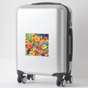 Adesivo Pintado de flores silvestres