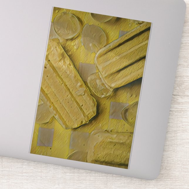 Adesivo Pintel de cone de sorvete amarelo (Detalhe)