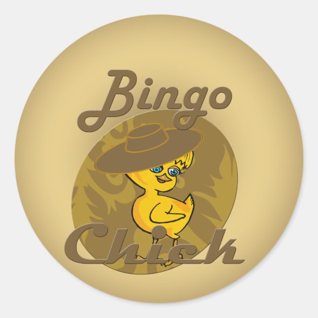 Adesivo Pintinho Bingo nº 6 (Frente)