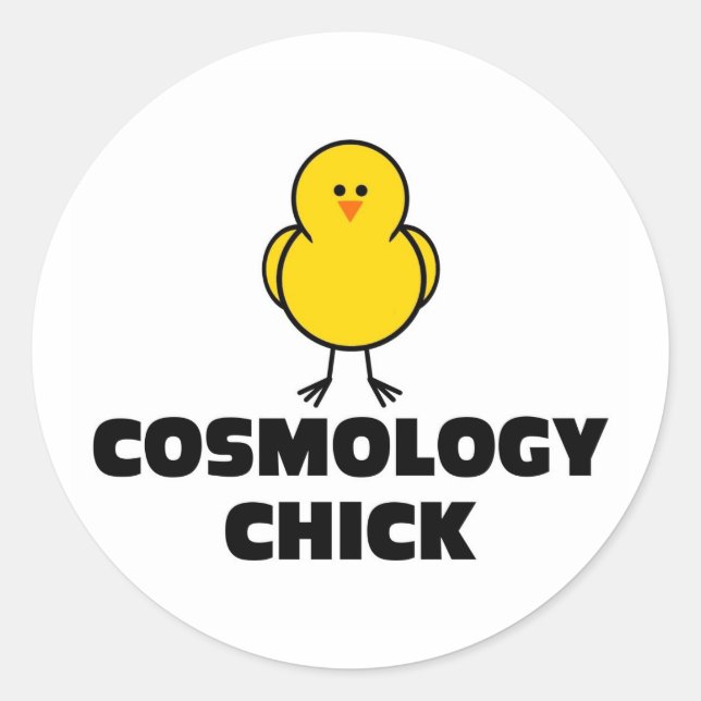 Adesivo Pintinho de cosmologia (Frente)