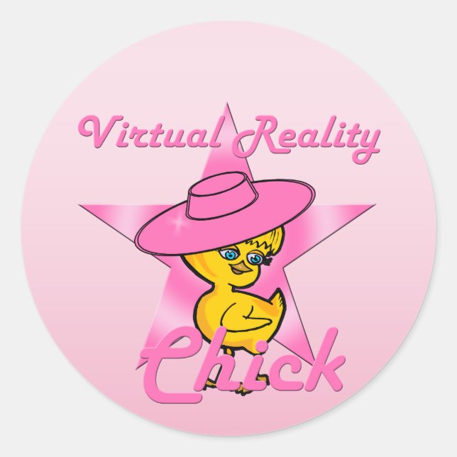 Adesivo Pintinho de Realidade Virtual nº 8 (Frente)