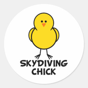 Adesivo Pintinho de Skydiving