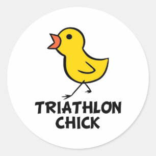Adesivo Pintinho de Triathlon