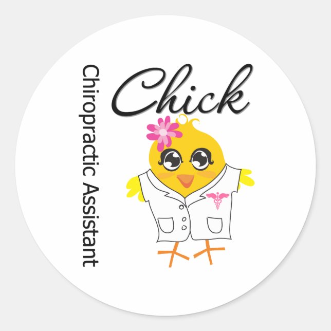 Adesivo Pintinho do Assistente Chiropractic (Frente)