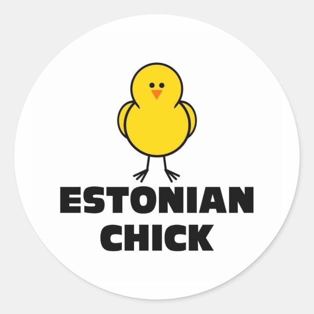Adesivo Pintinho estoniano (Frente)