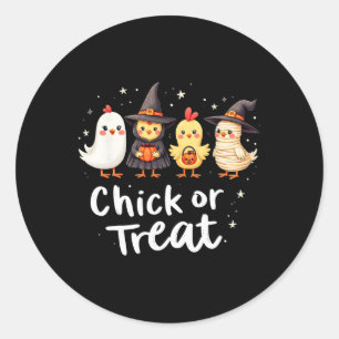 Adesivo Pintinho Ou Tratar Figurino De Frango De Halloween