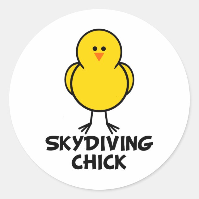 Adesivo Pintinho Skydiving (Frente)