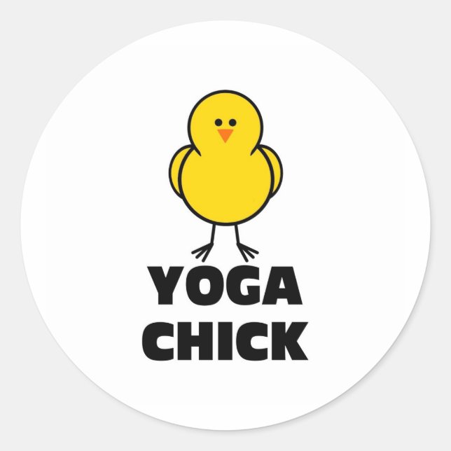 Adesivo Pintinho Yoga (Frente)