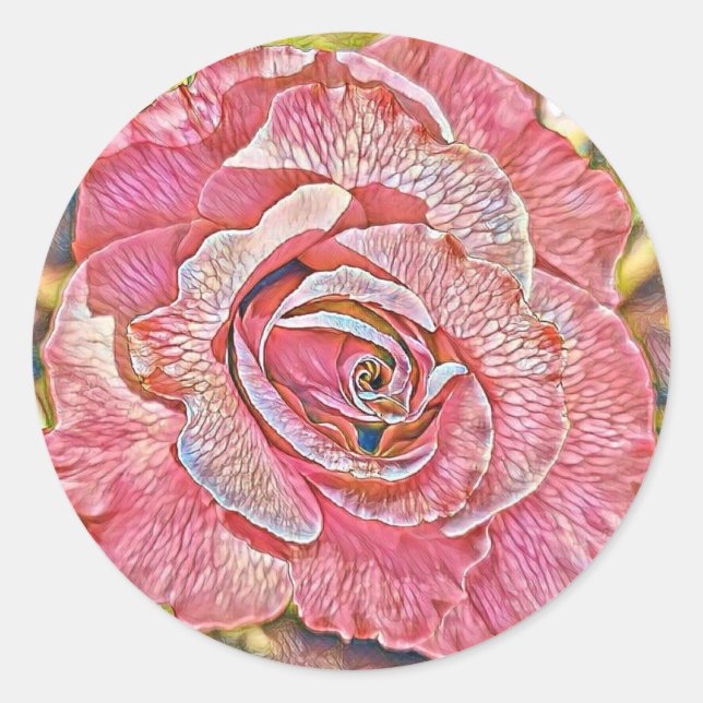 Adesivo Pintor aquoso rosa-rosa-rosa (Frente)