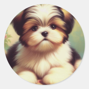Adesivo Pintor Cute Shih-Tzu