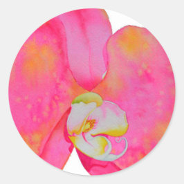 Adesivo Pintor de aquarelas rosa Pintura de orquídeas