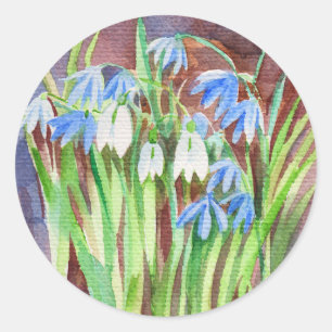 Adesivo Pintor de primavera azul-de-lula siberiana