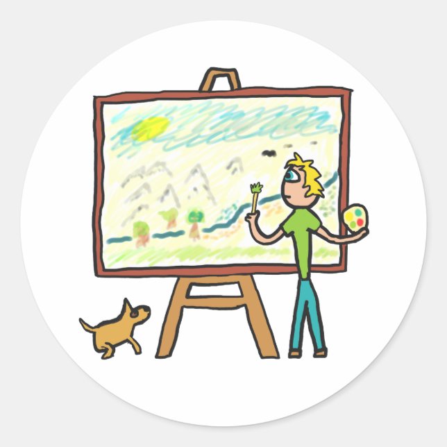 Adesivo Pintura Artista (Frente)