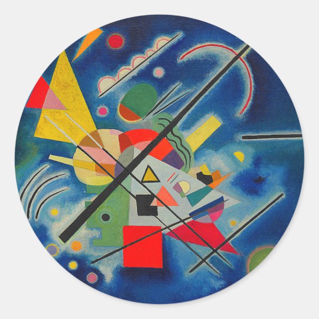Adesivo Pintura azul de Wassily Kandinsky (Frente)