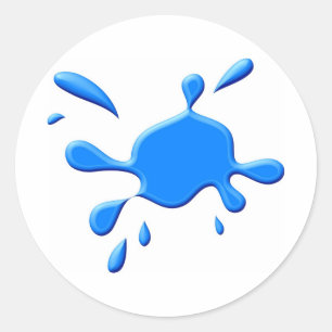 Adesivo Pintura azul Splodge