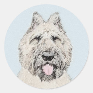 Adesivo Pintura Bouvier des Flandres - Arte Cachorra Origi