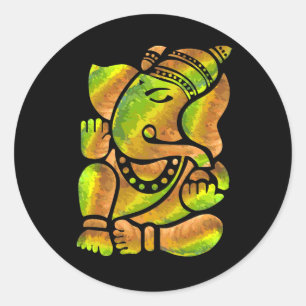 Adesivo Pintura colorida de Ganesha