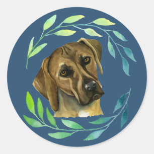 Adesivo Pintura da aguarela do cão de Rhodesian Ridgeback