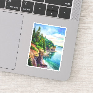 Adesivo Pintura de Aquarela do Fundy National Park