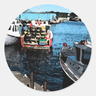 Adesivo Pintura De Barcos De Pesca