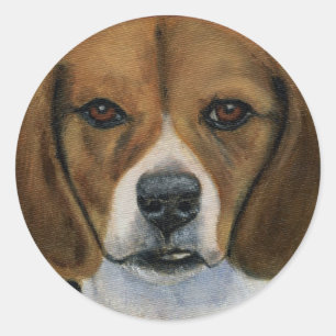 Adesivo Pintura de Beagle - Arte de Cachorro