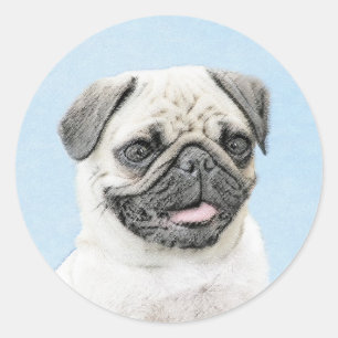 Adesivo Pintura de Cachorro - Arte de Cachorro Original