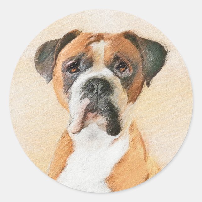 Adesivo Pintura De Cachorro Descortada Arte Animal Origina (Frente)