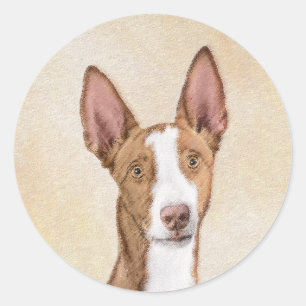 Adesivo Pintura de Cachorro Ibizan - Arte Cachorra Origina