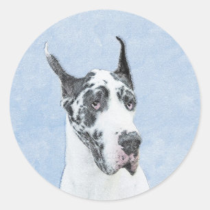 Adesivo Pintura de Grande Dane (Harlequin) - Arte de Cacho