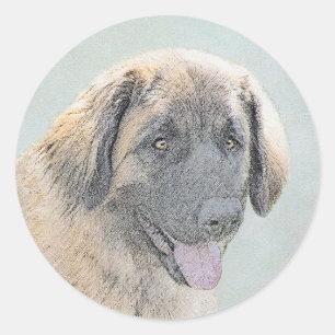 Adesivo Pintura de Leonberger - Arte de Cão Original Boni