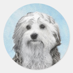 Adesivo Pintura De Lowchen - Arte De Cachorro Original Cus