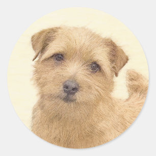 Adesivo Pintura de Norfolk Terrier - Arte de cachorro orig