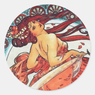 Adesivo Pintura de Nouveau da arte do vintage da dança de