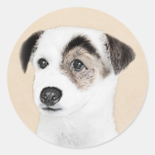 Adesivo Pintura de Parson Jack Russell Terrier - Arte Cani