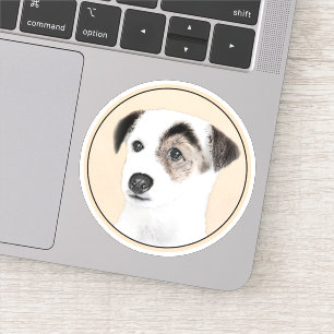 Adesivo Pintura de Parson Jack Russell Terrier - Arte Cani