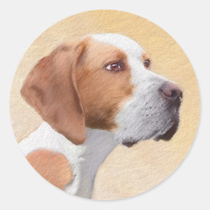 Adesivo Pintura de Ponteiro - Arte de Cão Original Bonita