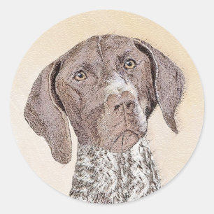 Adesivo Pintura de ponteiro em branco alemão - Arte origi