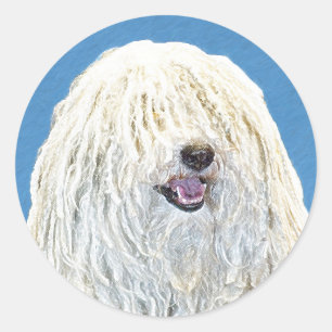 Adesivo Pintura de Puli - Arte de Cão Original Bonita