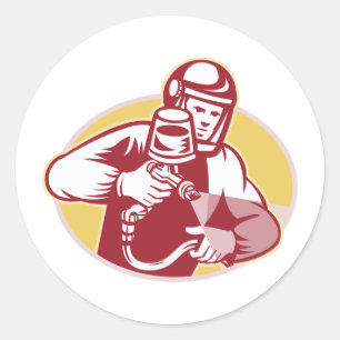 Adesivo Pintura de pulverização do pintor do pulverizado