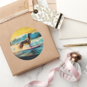 Adesivo Pintura de surf em praia de hound afegã