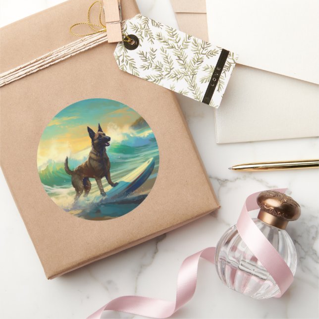 Adesivo Pintura de surfe em Malinoi, na Bélgica (Presentear)