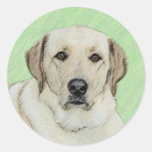 Adesivo Pintura de Tênis e Retriever Amarelo