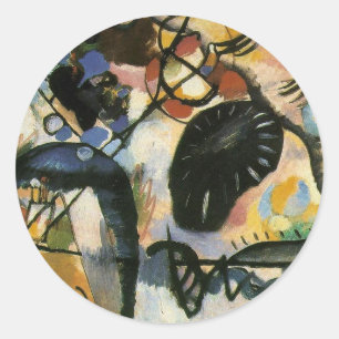 Adesivo Pintura de Wassily Kandinsky, Mancha Preta,
