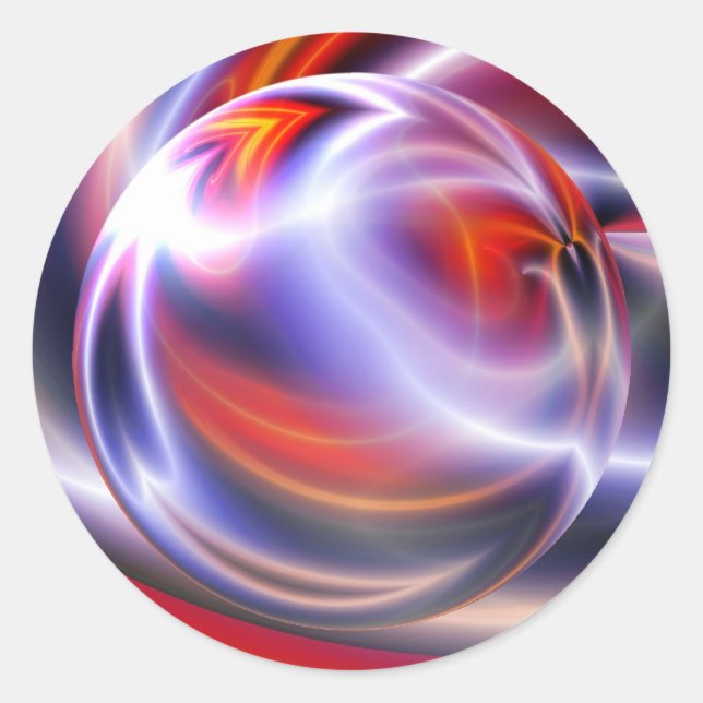 Adesivo Pintura digital abstrato (Frente)