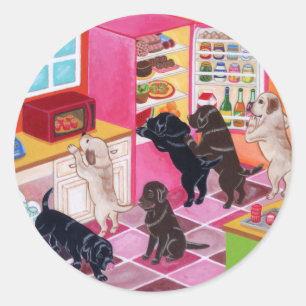 Adesivo Pintura do partido da cozinha de Labrador