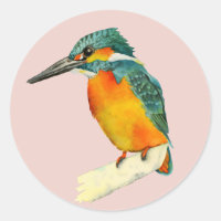 Pintura em Aquarela de Kingfisher