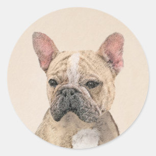 Adesivo Pintura em Bulldog Francês (Sable) - Pintura Orig
