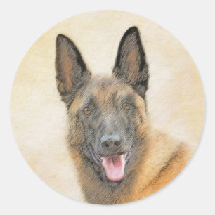 Adesivo Pintura em Malinois Belga - Arte Cachorra Original